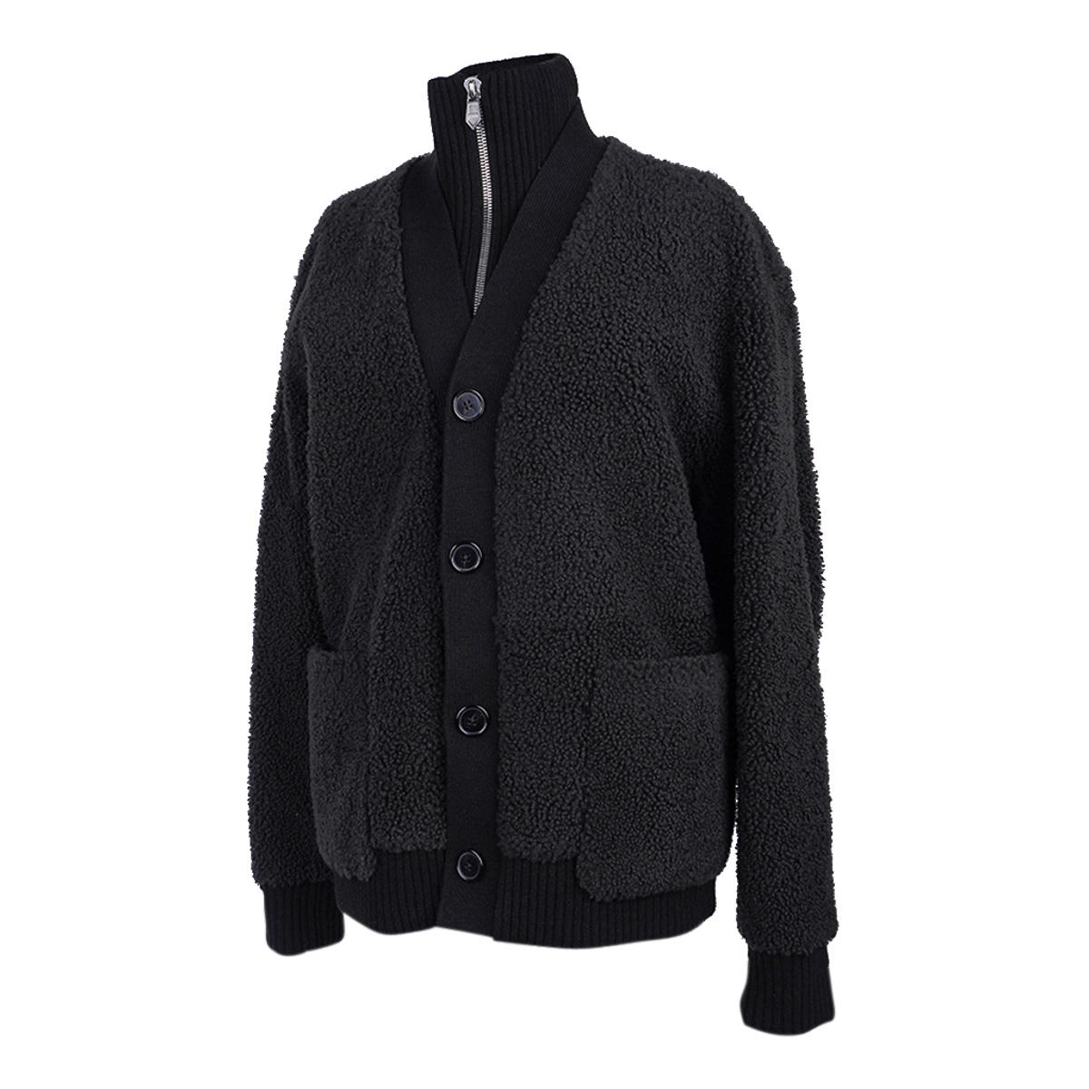 hermes wool knit jacket