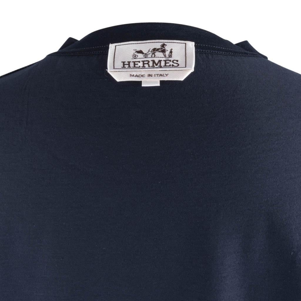 Hermes Men's T-Shirt Brazilian Horse Marine M New In New Condition In Miami, FL