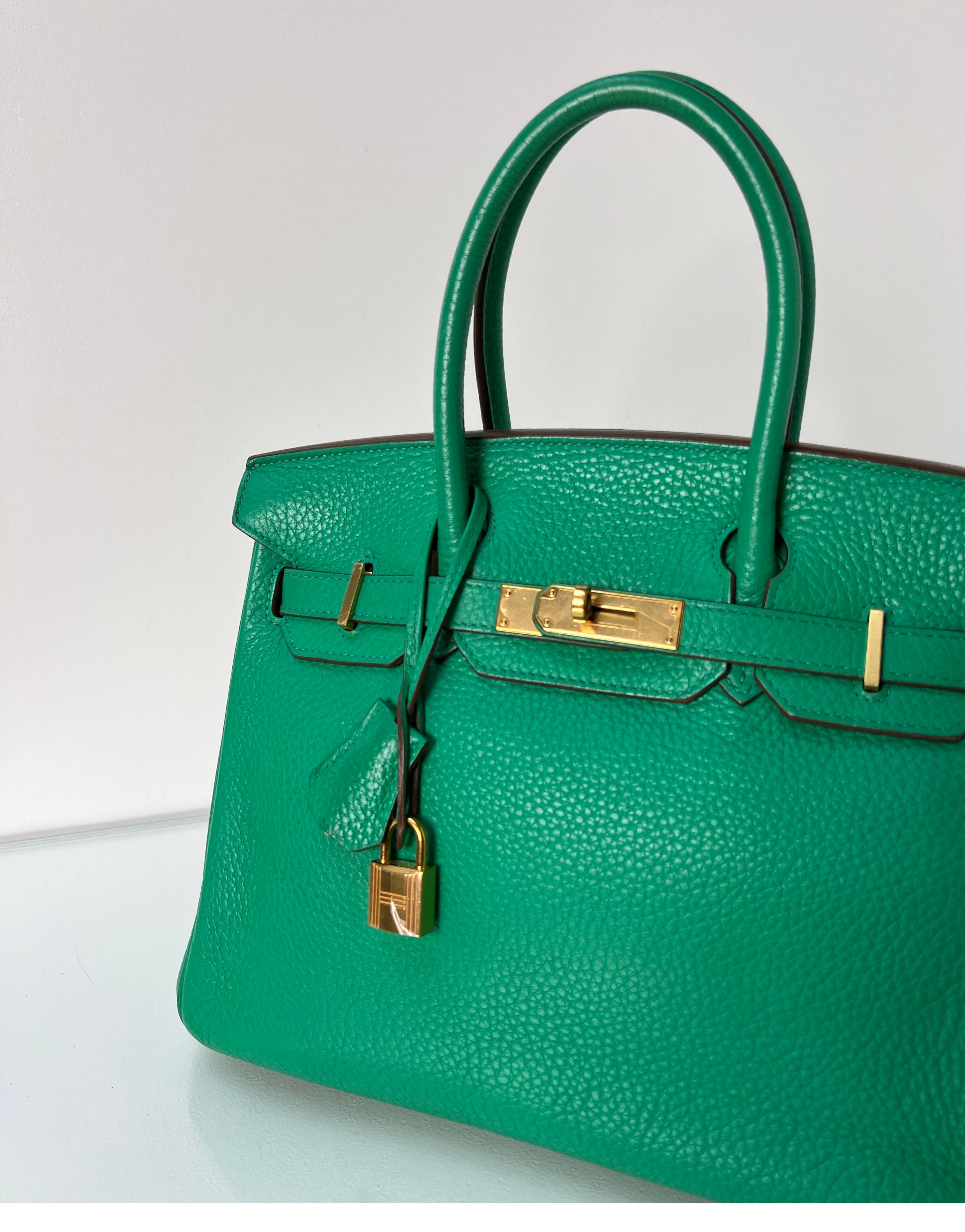 Hermes Menthe Birkin 30 Bag For Sale 10