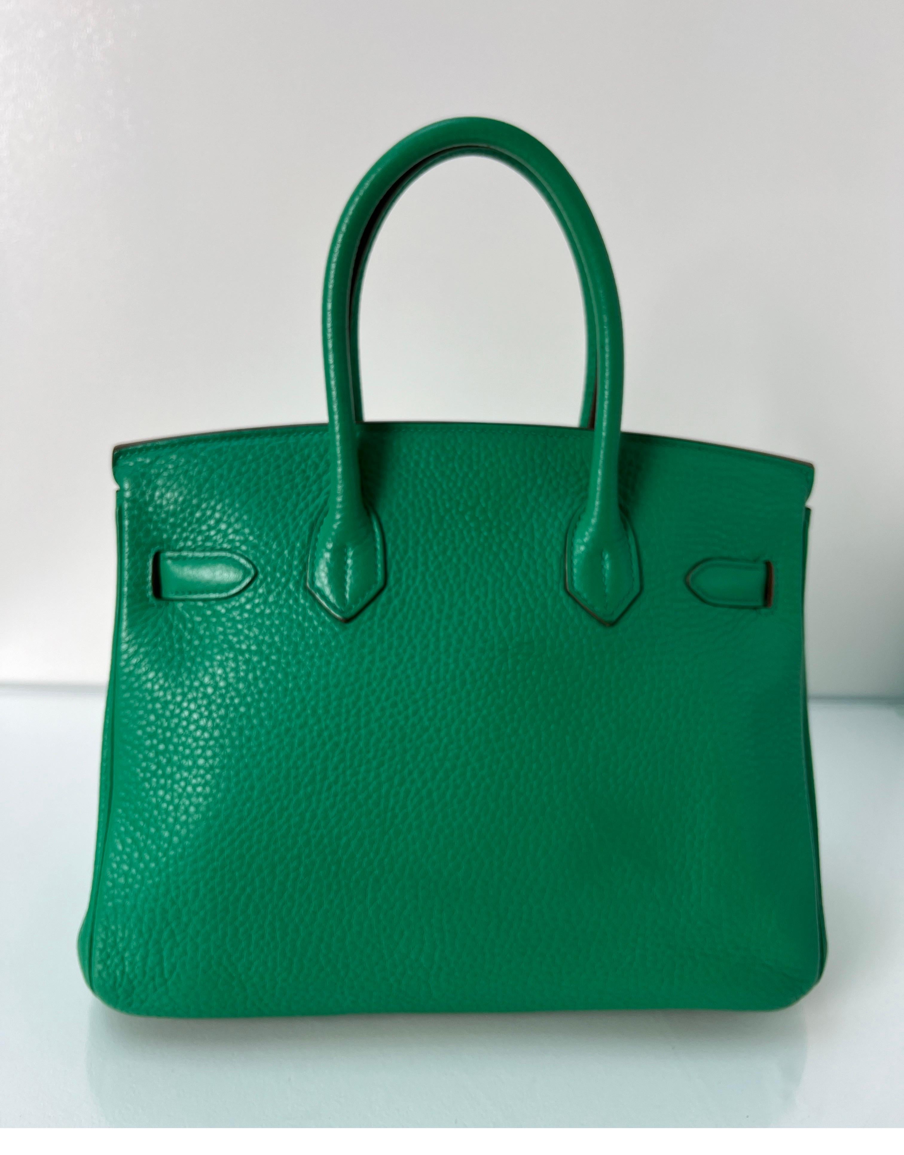 Hermes Menthe Birkin 30 Bag For Sale 12