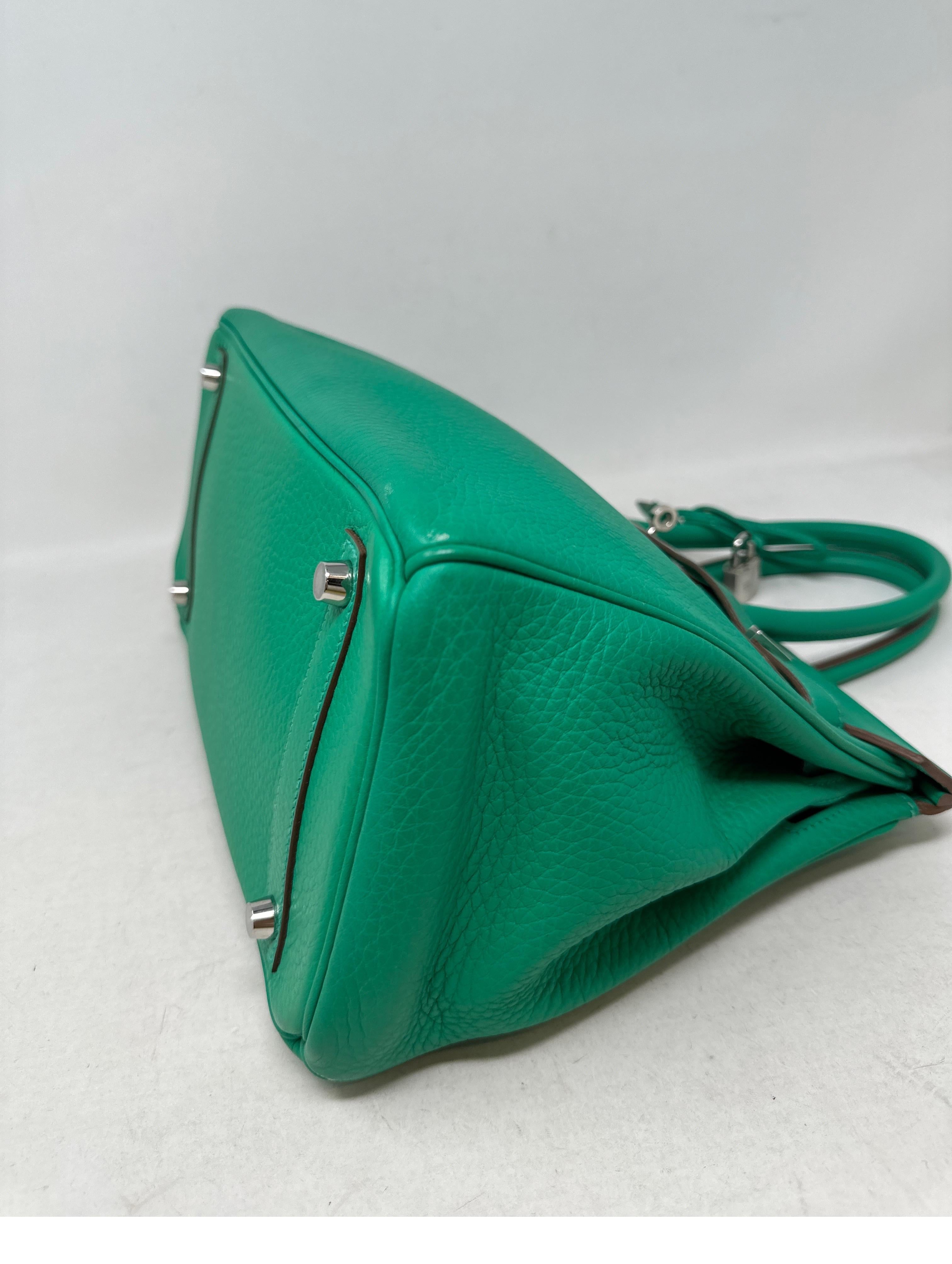 Hermes Menthe Birkin 30 Bag For Sale 12