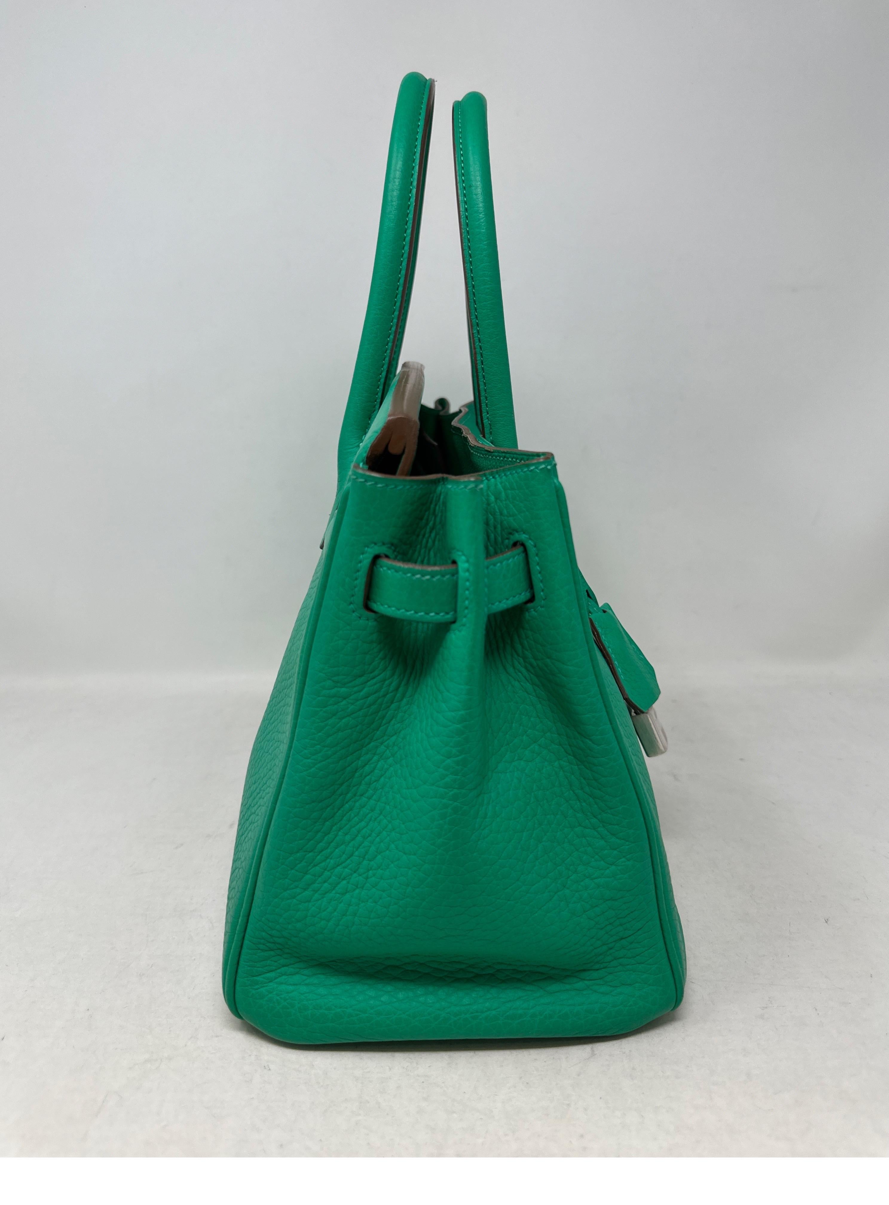 Women's or Men's Hermes Menthe Birkin 30 Bag
