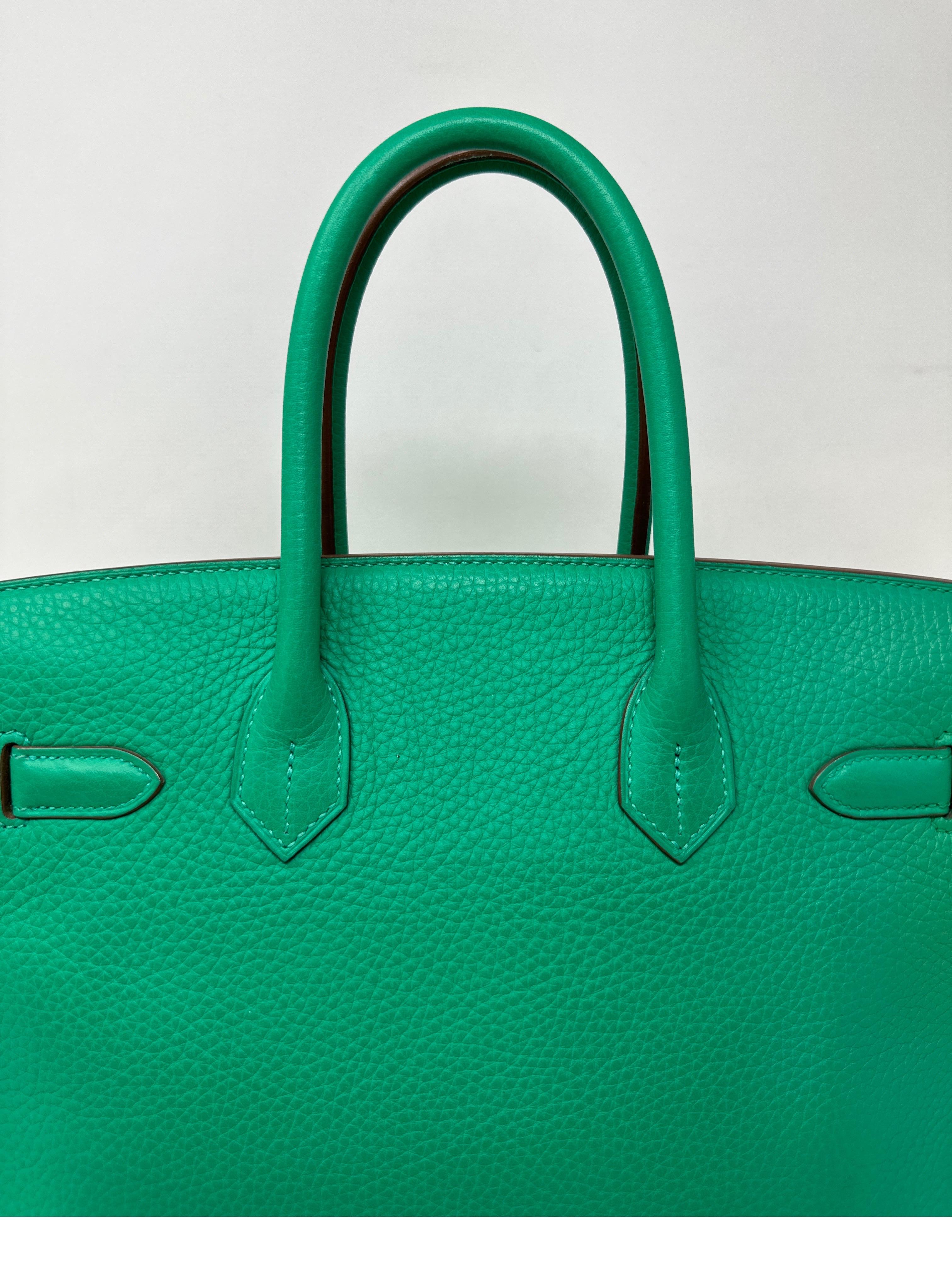 Hermes Menthe Birkin 30 Bag For Sale 2