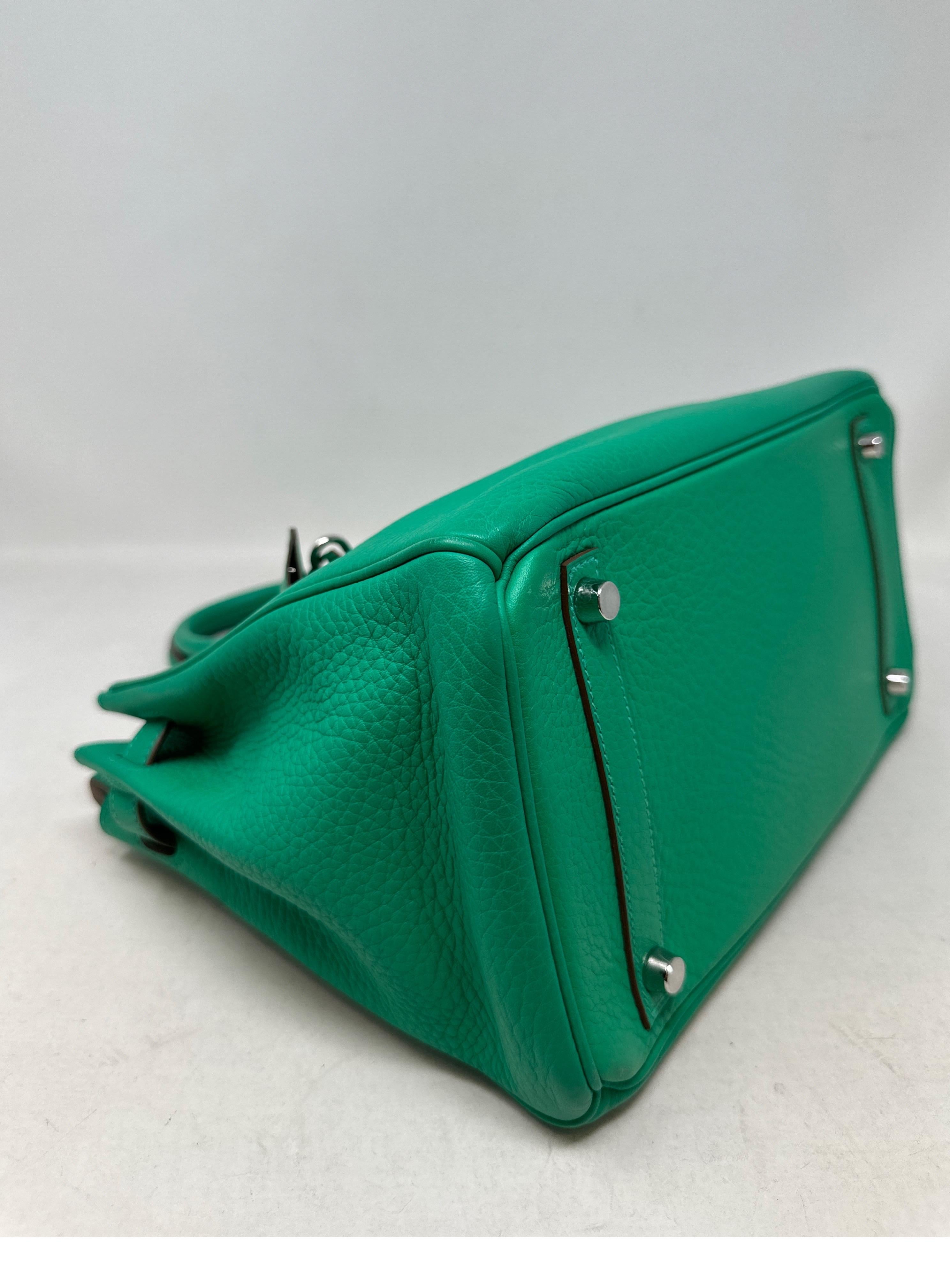 Hermes Menthe Birkin 30 Bag  For Sale 5