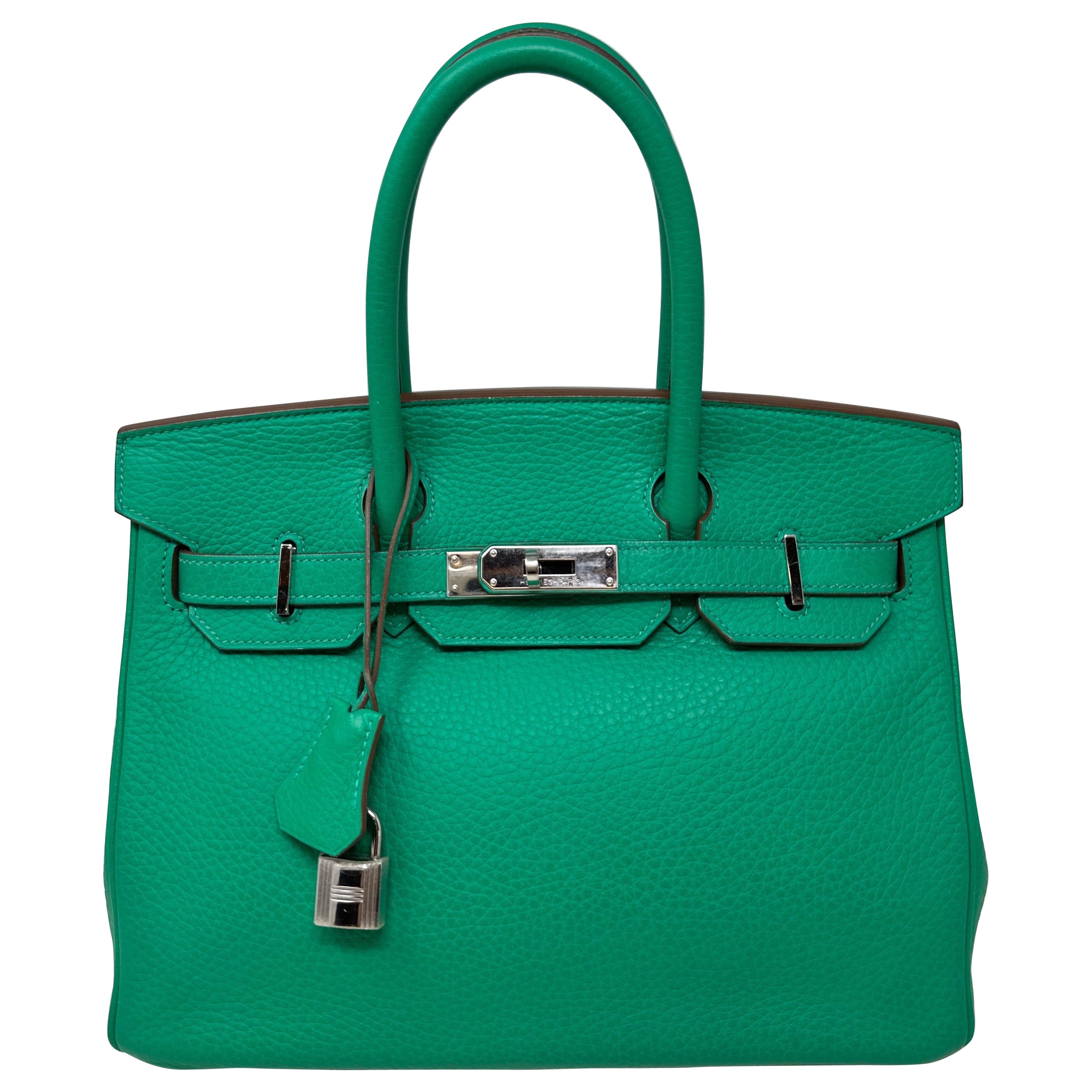 Hermes Menthe Birkin 30 Bag