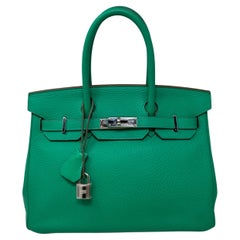 Hermes Menthe Birkin 30 Bag