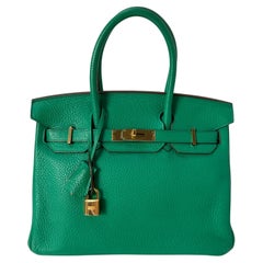 Hermes Menthe Birkin 30 Bag