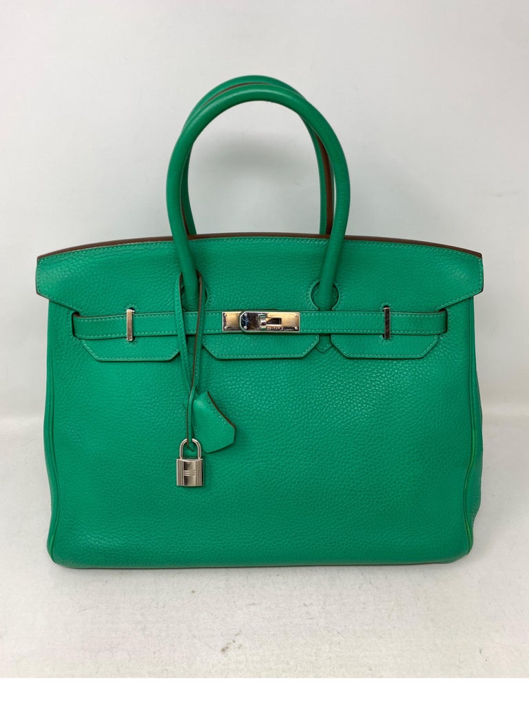 Hermes Menthe Birkin 35 Bag For Sale at 1stDibs