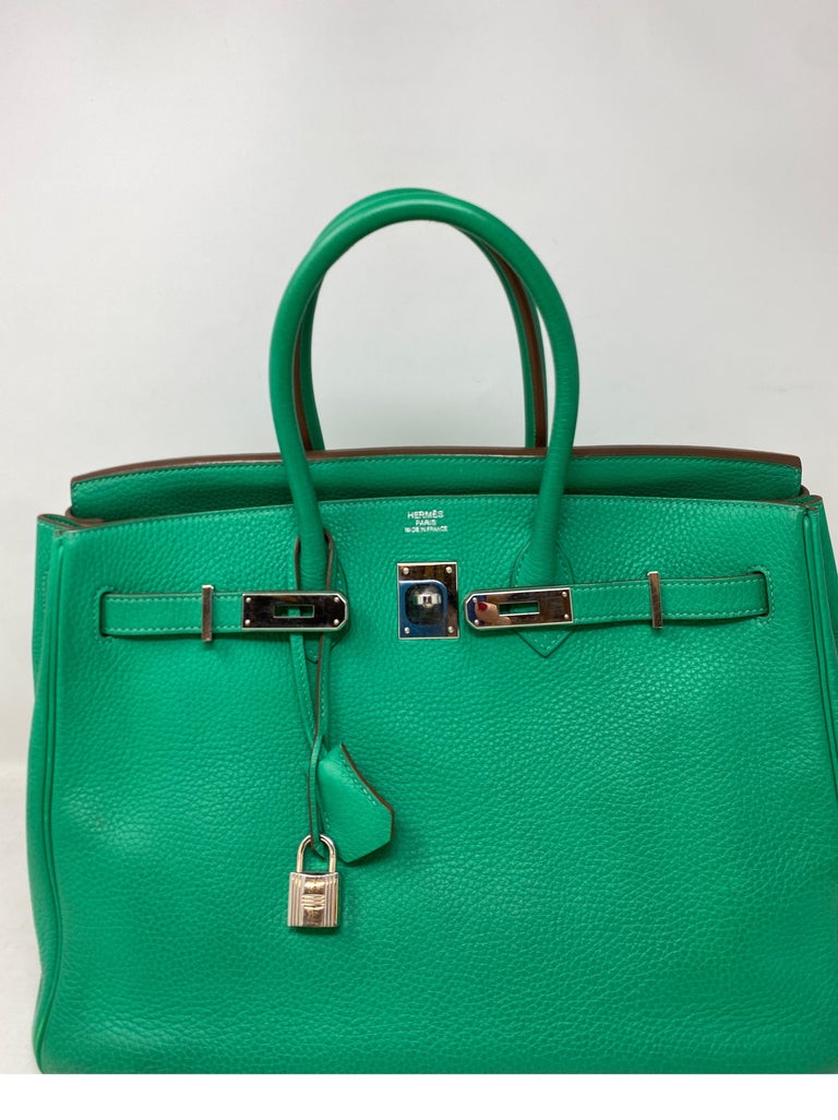 Hermes Menthe Birkin 35 Bag For Sale at 1stDibs