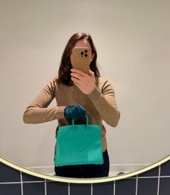 Hermès Menthe Swift Leather Shadow Birkin 25cm Retourne