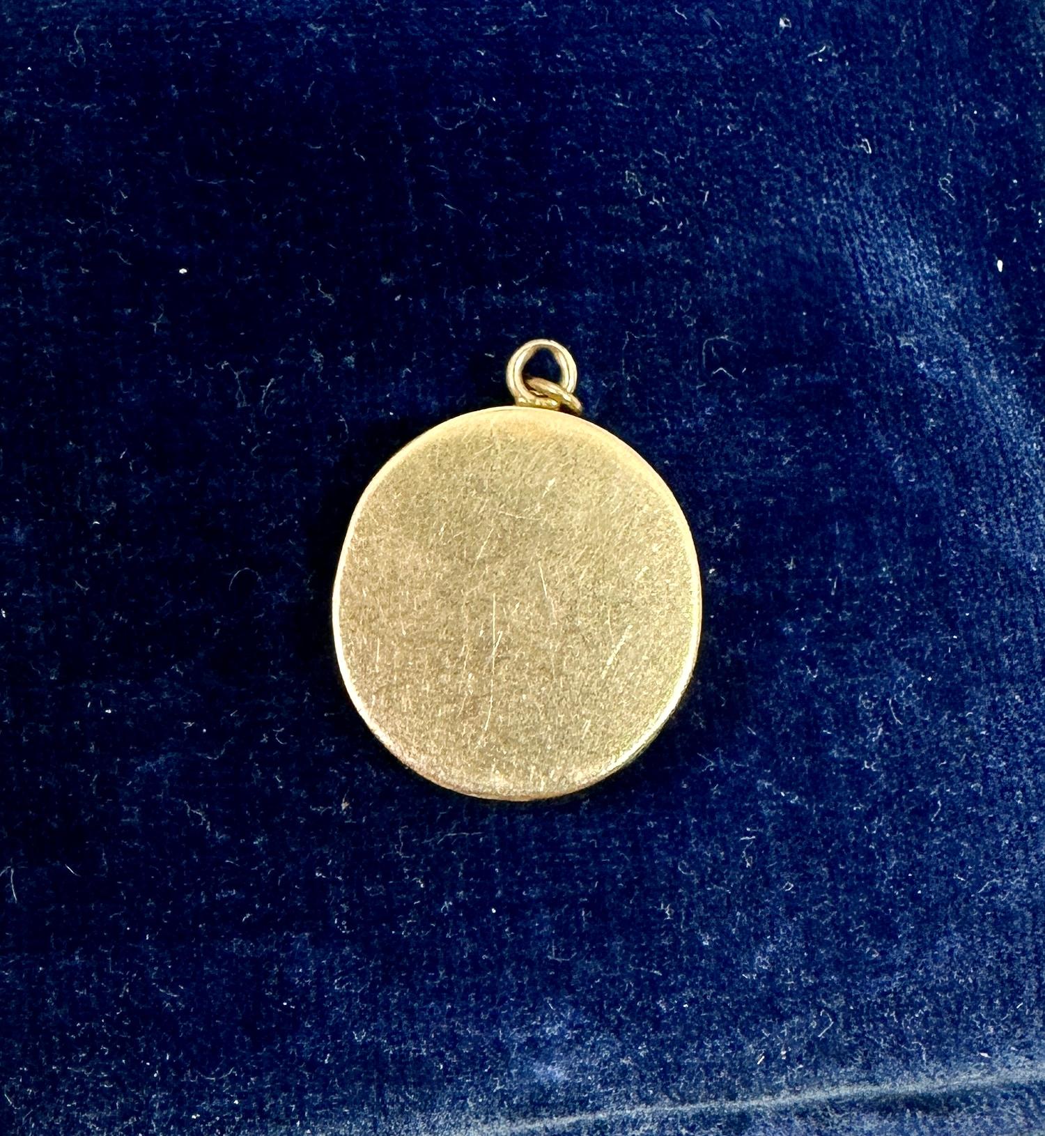 Hermes Mercury God Blue Jasper Cameo Intaglio Pendant Necklace Gold Victorian For Sale 2