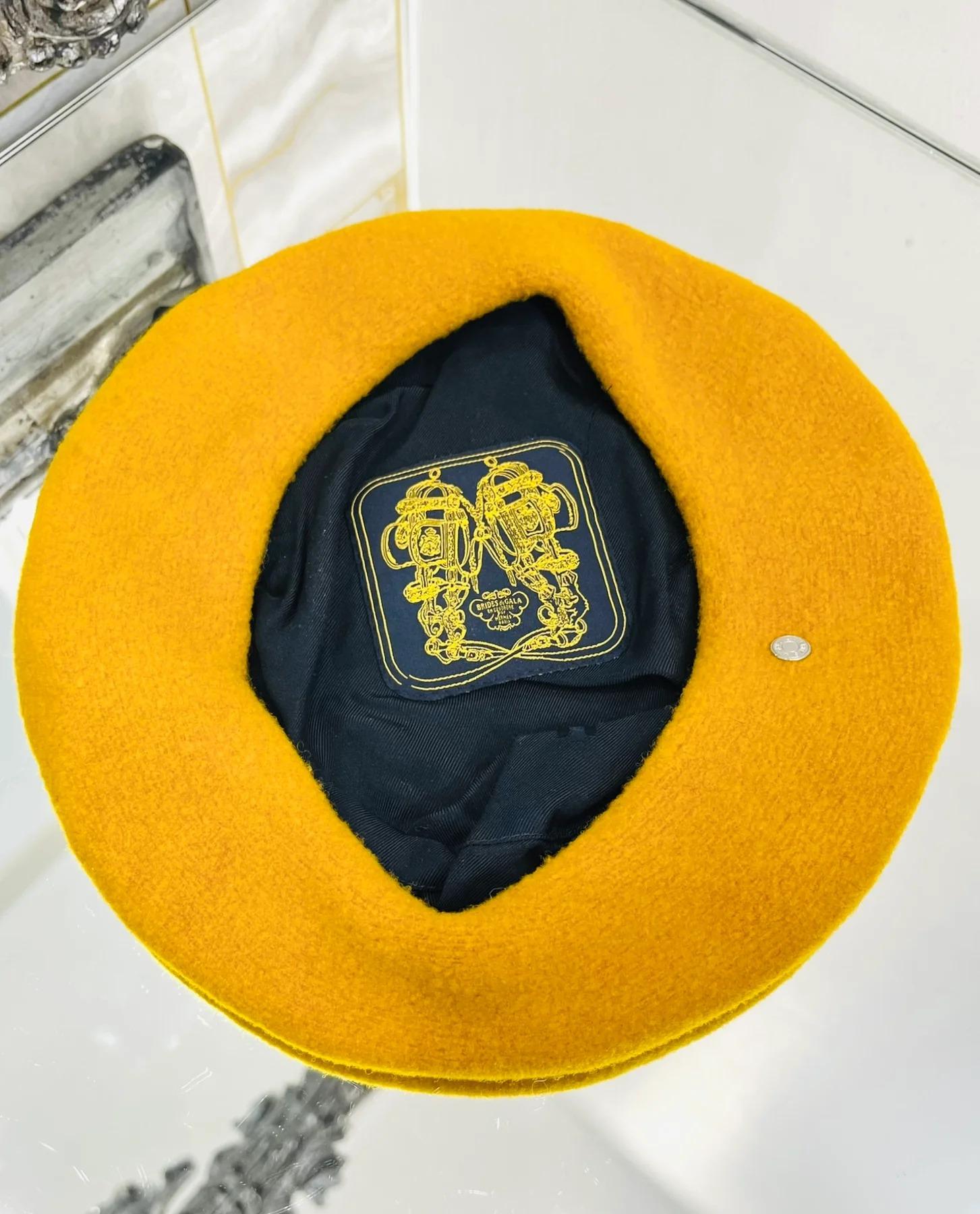 Hermes Merino Wool Bonnie Beret In Excellent Condition For Sale In London, GB