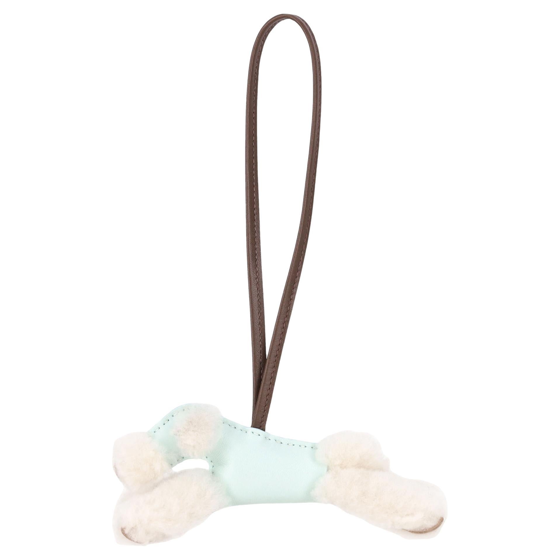 Charm per la borsa Budy in lana Merinos e pelle d'agnello di Milo di Hermes