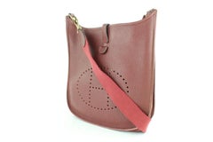 Hermès Messenger Evelyne Rouge 230926 Bordeaux Leather Cross Body Bag