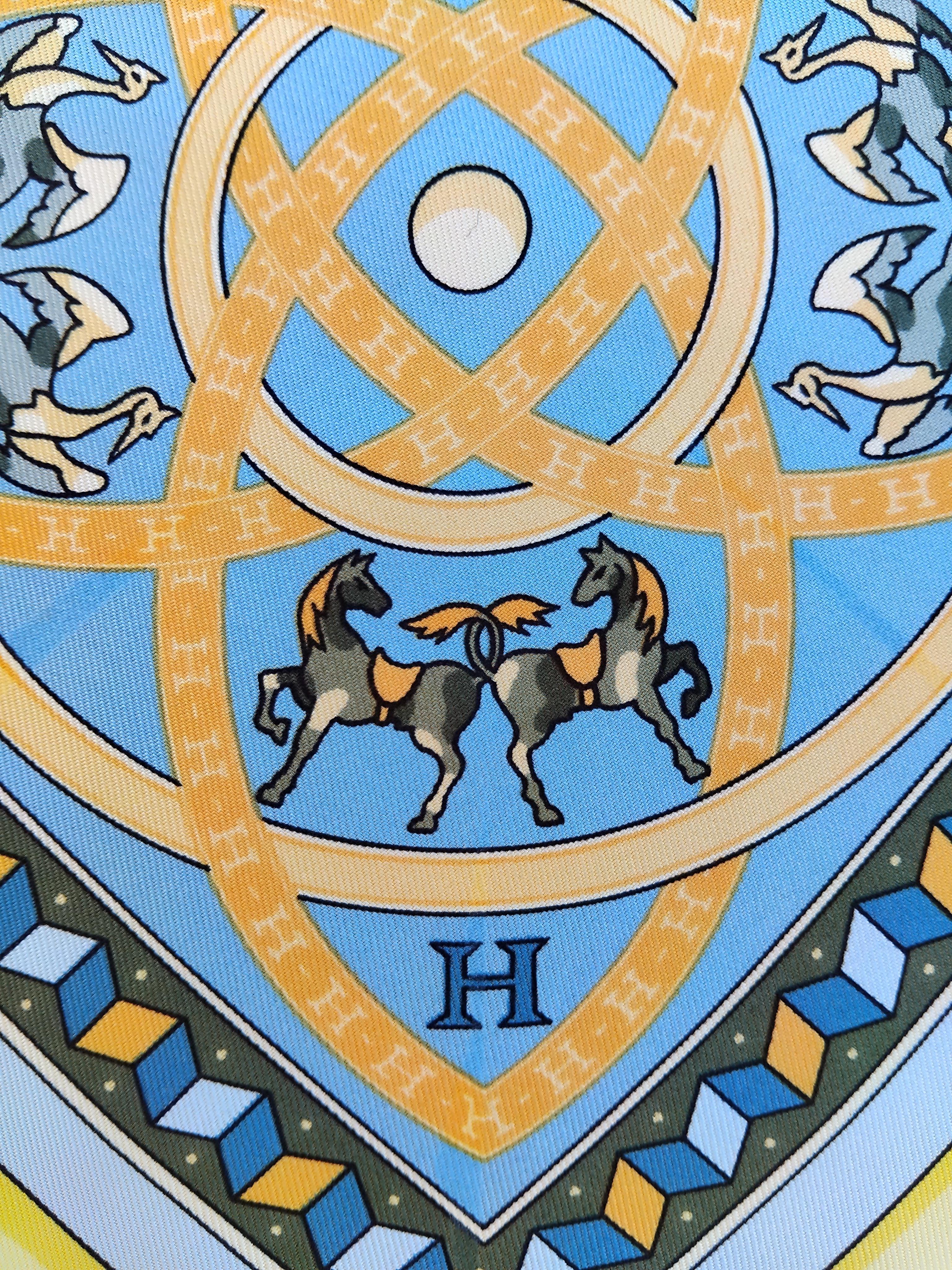 Hermès Metamorphose d'un carre Silk Scarf Karen Petrossian For Sale 5