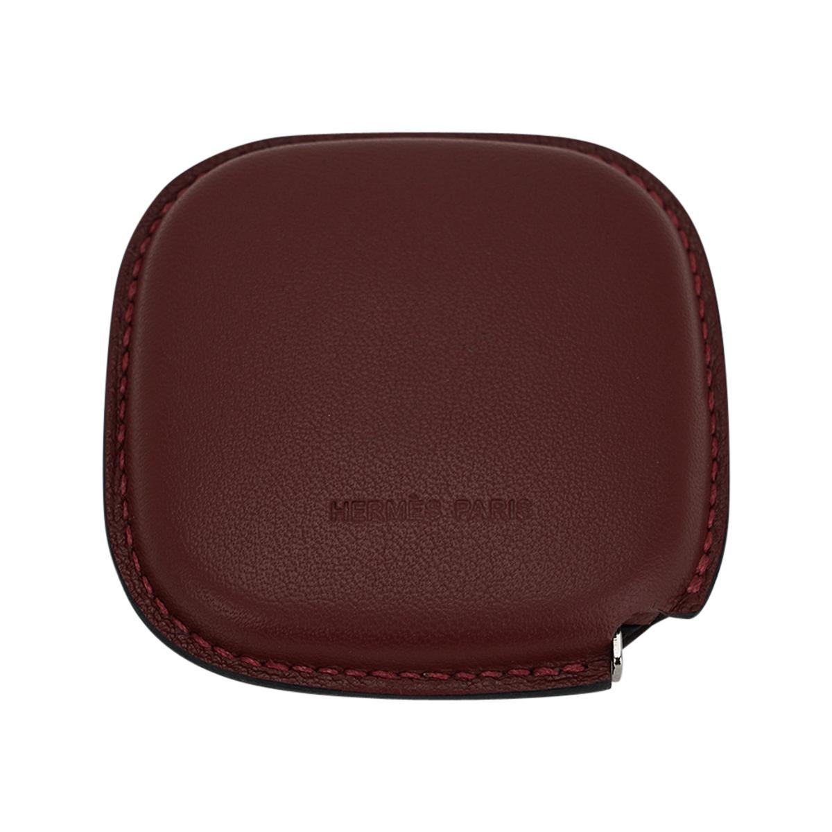 Women's or Men's Hermes Metre Ruban In The Pocket Rouge H Swift Leather Tape Measure