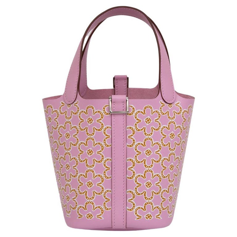 Rose Des Vents Mini - Luxury Shiny Crocodile Pink