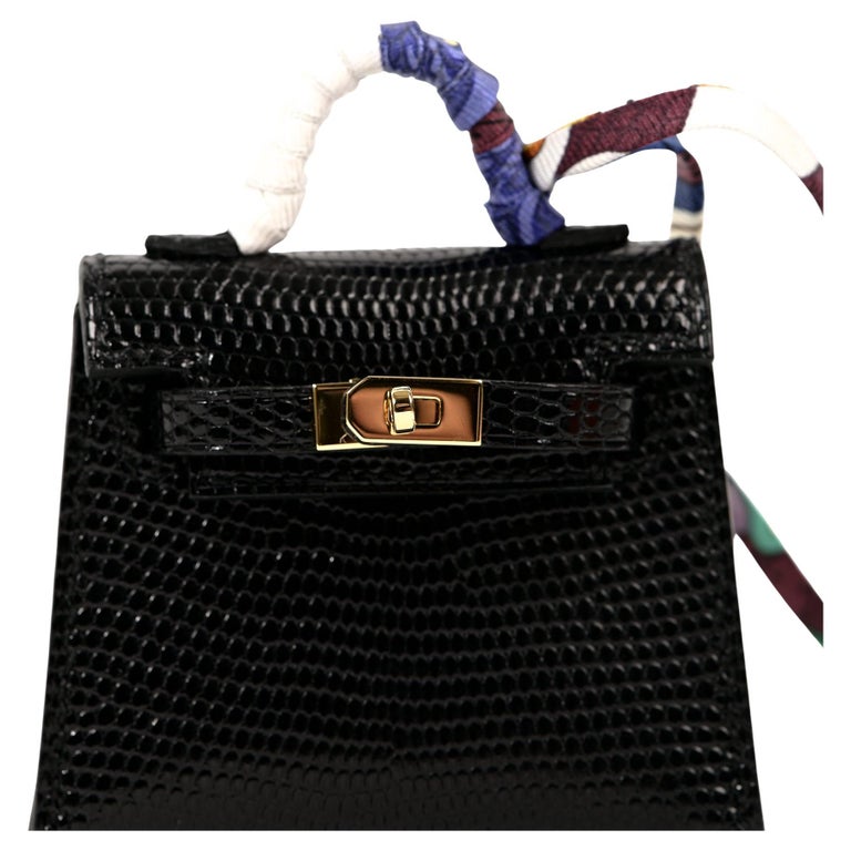 Brand New Hermes Kelly Pochette Bag Mini Swift Glycine at 1stDibs