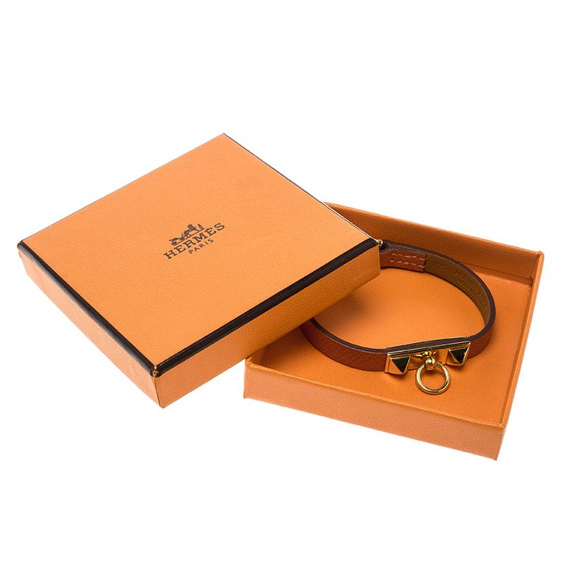 hermes gold plated bracelet