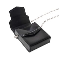 Hermes Micro Sac 70mm Noir Villandry Palladium Paper Clip Chain Limited Edition