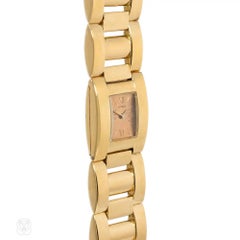 Hermès Mid-Century gold tank watch