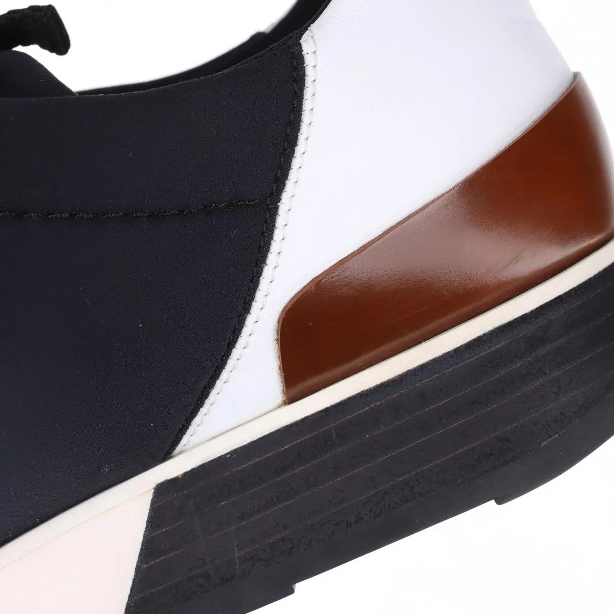Sneaker bassa Hermès Miles in neoprene nero in vendita 8