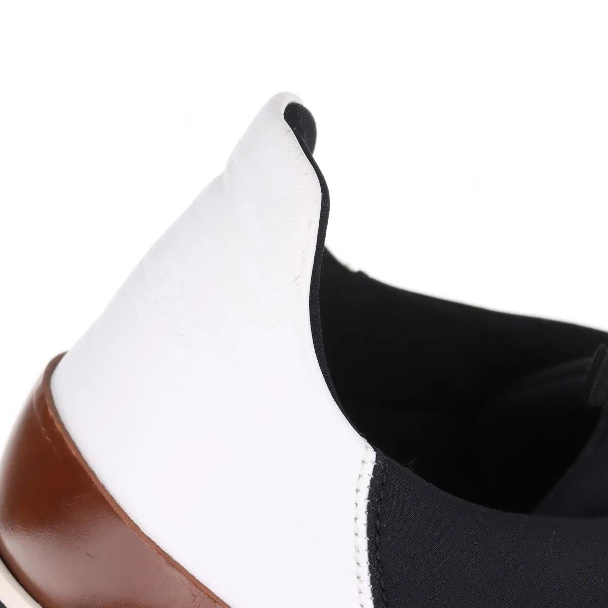 Sneaker bassa Hermès Miles in neoprene nero in vendita 9