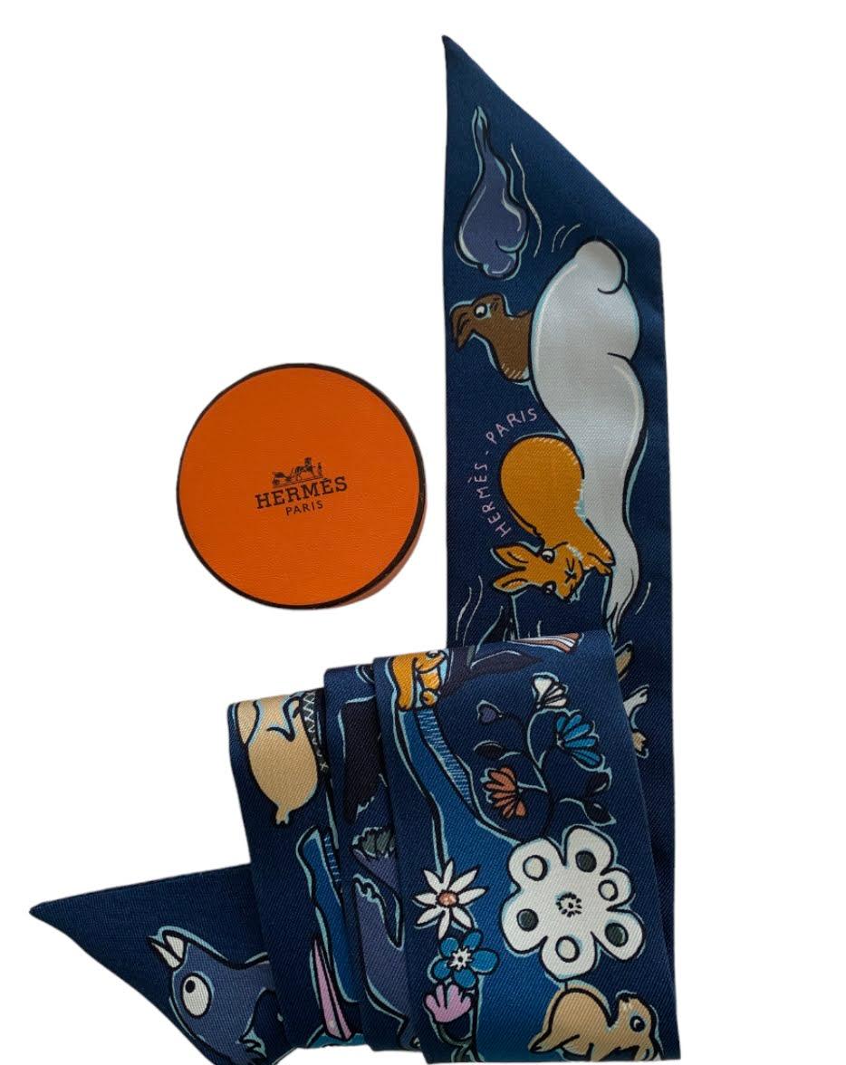 Black Hermes Millet et Un Lapins Twilly