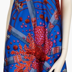 Hermès ‘Mina & the Coral’ Silk Scarf Dress – Limited Edition Pareo with Leather