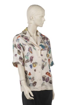 Hermès "Mineraux Geo Rock" Silk Shirt