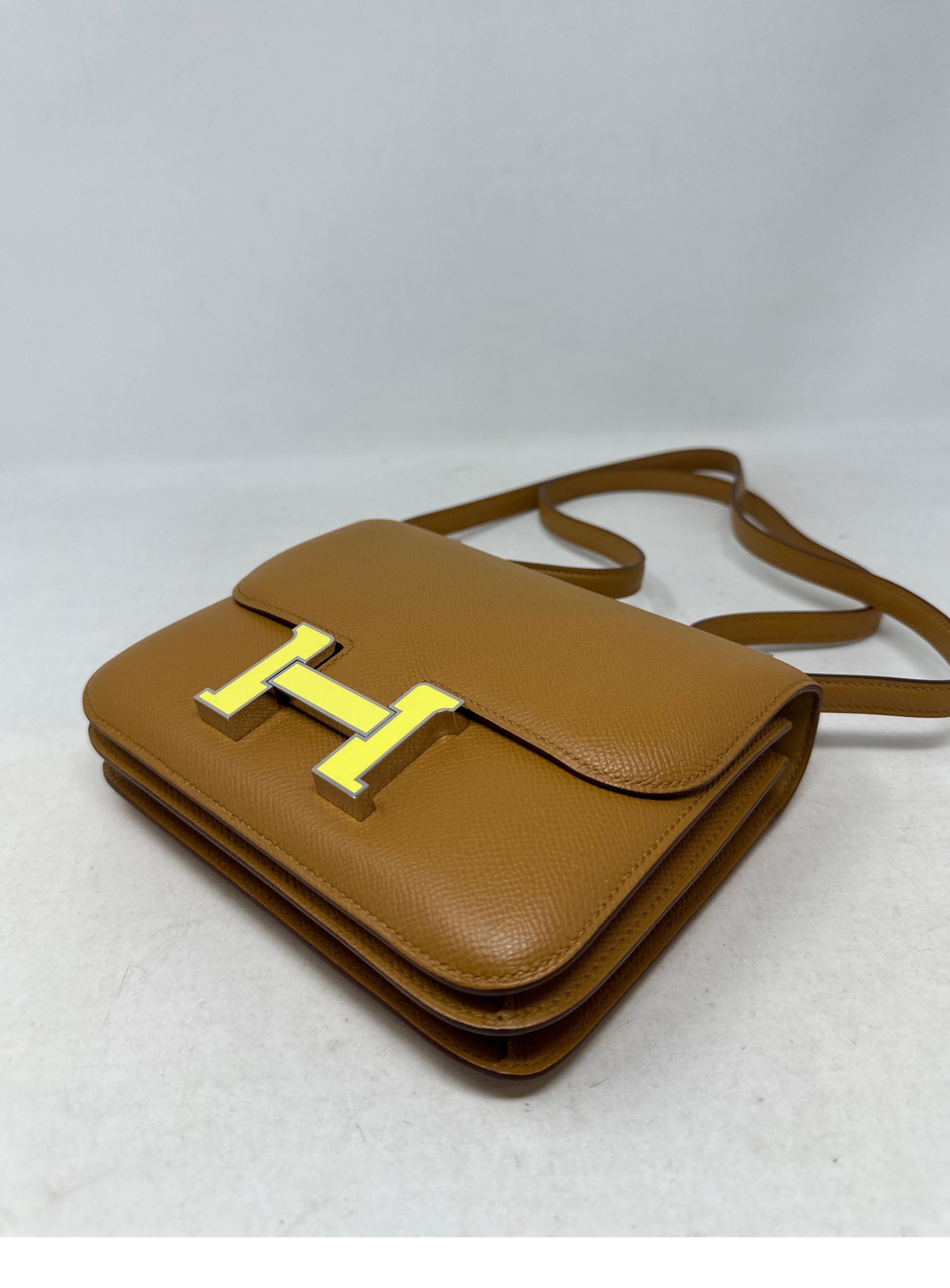 Hermes Mini Constance Gold Bag  For Sale 8