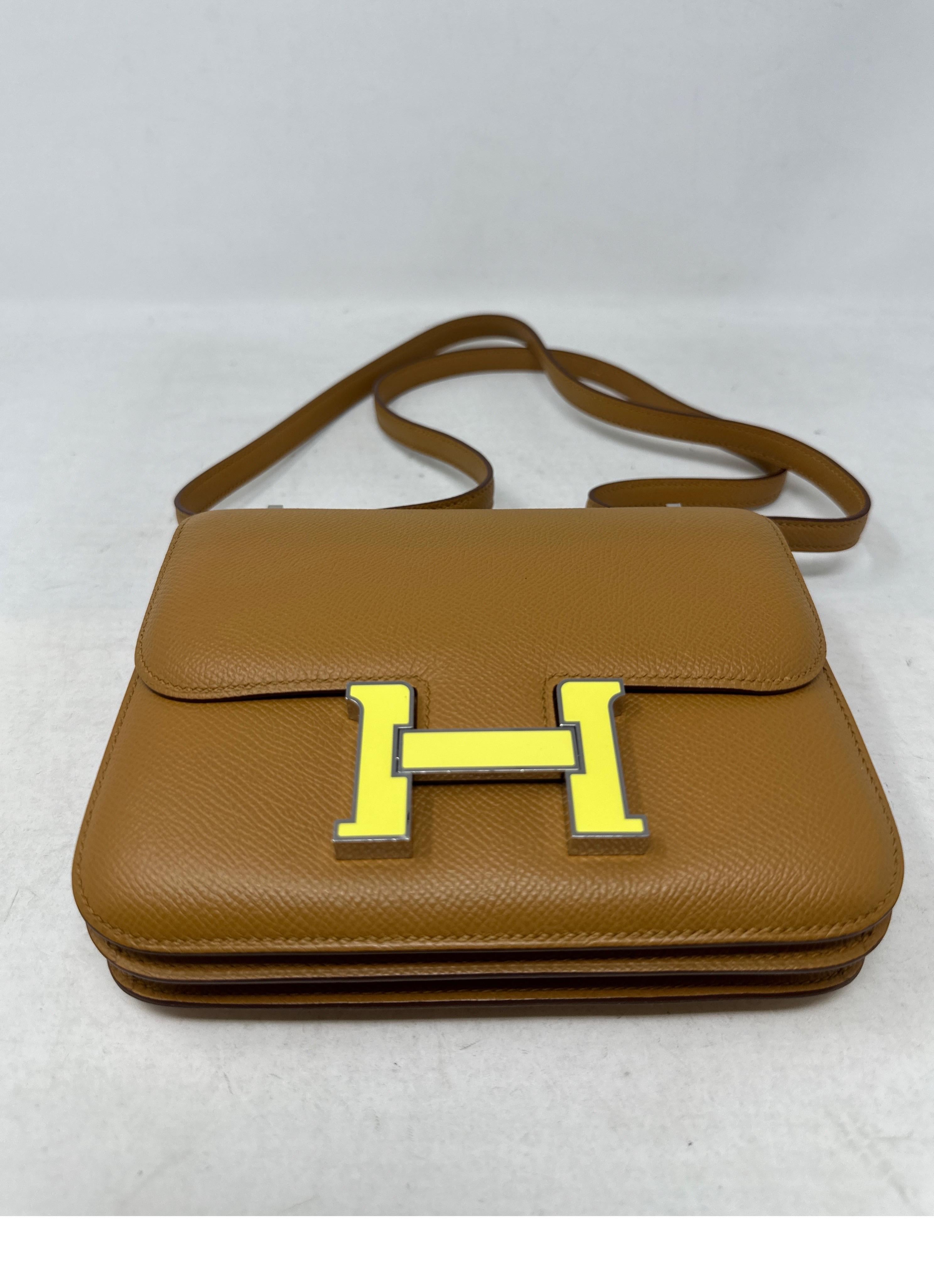 Hermes Mini Constance Gold Bag  For Sale 9