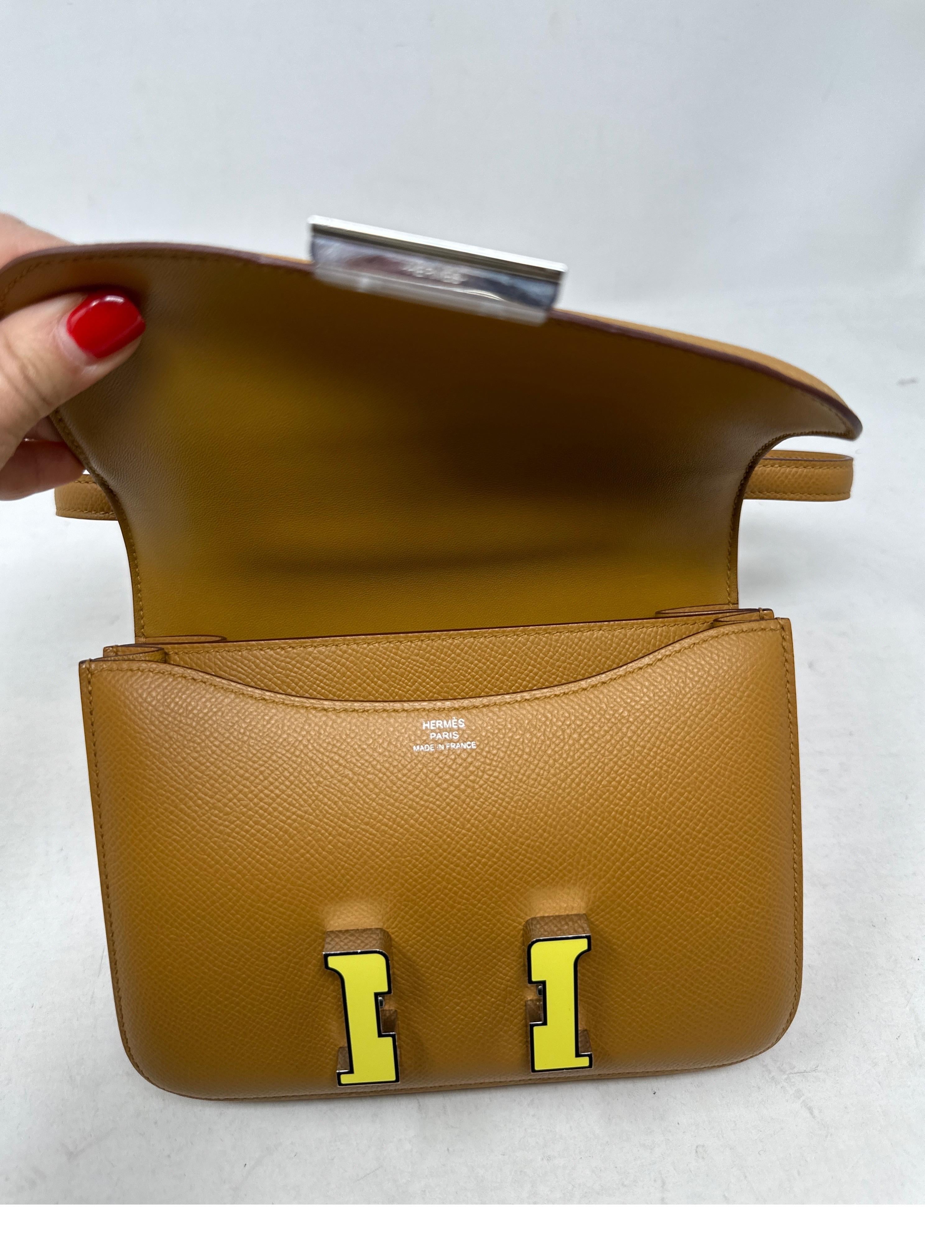 Hermes Mini Constance Gold Bag  For Sale 11