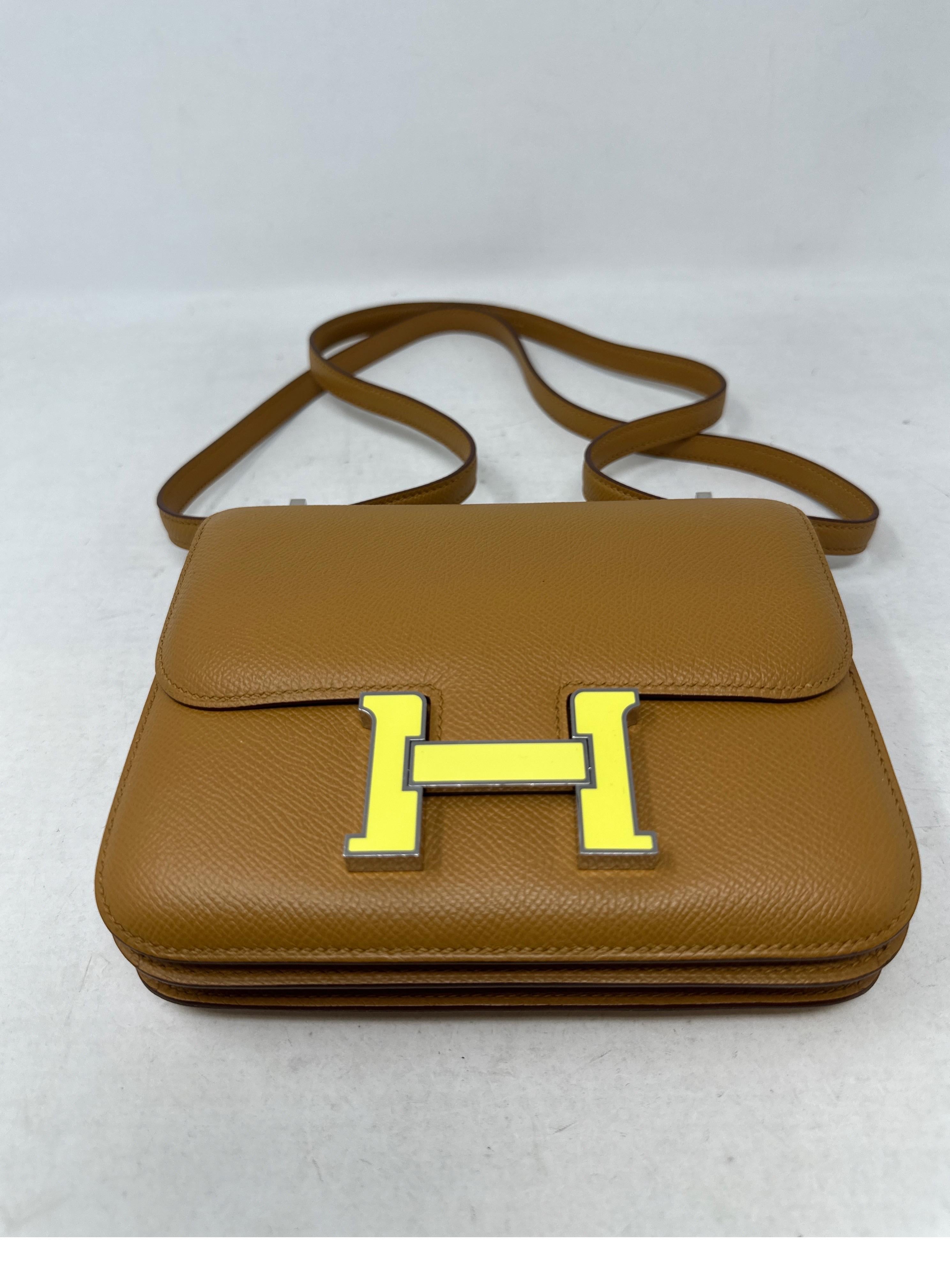 Hermes Mini Constance Gold Bag  For Sale 2
