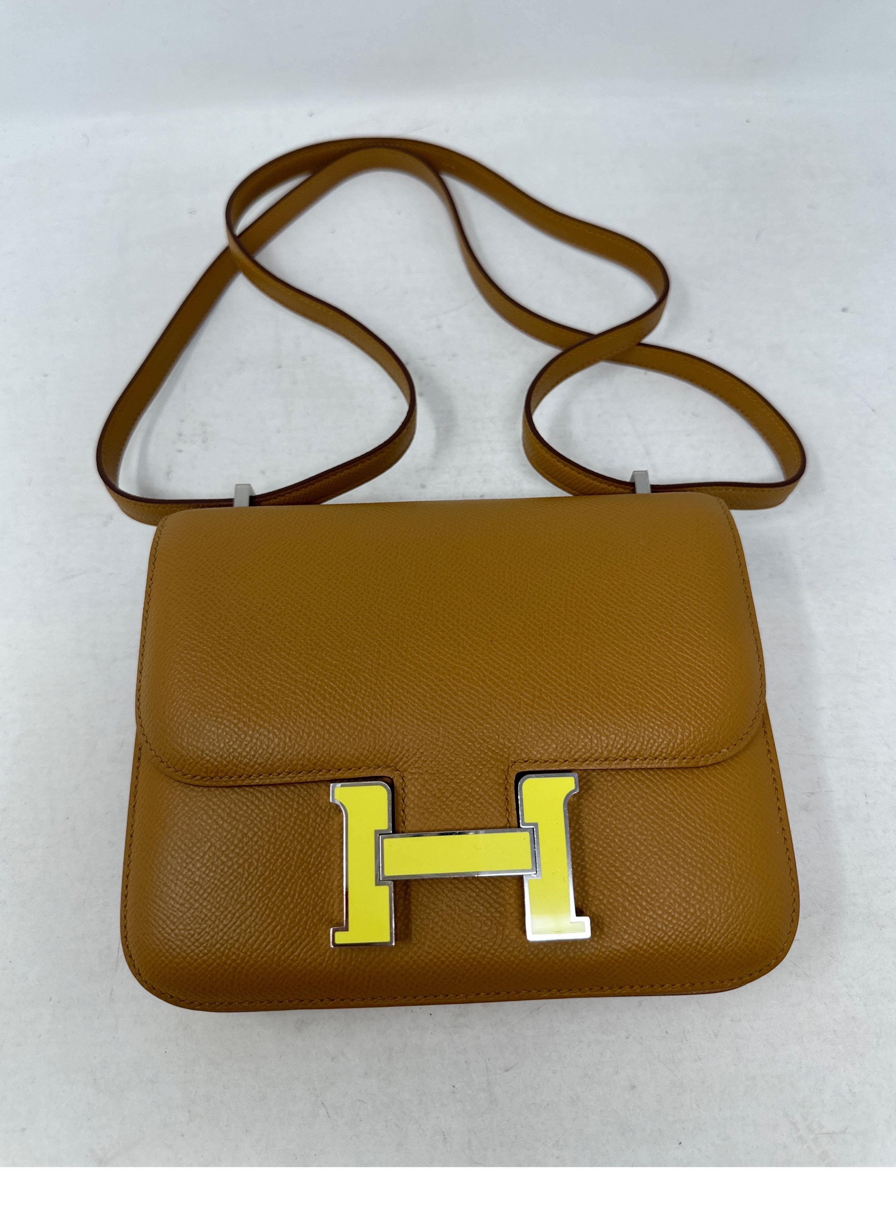 Hermes Mini Constance Gold Bag  For Sale 3