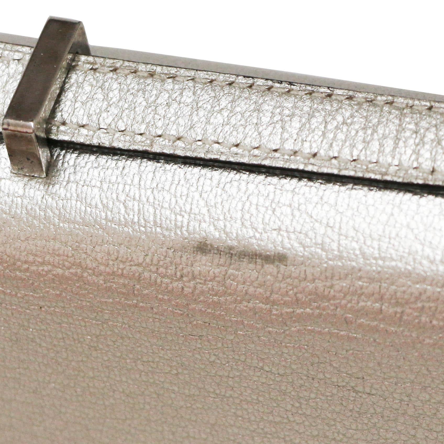 Hermes Mini Constance Silver Leather 8