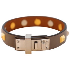 Hermes Mini Dog Clous Carres Bracelet