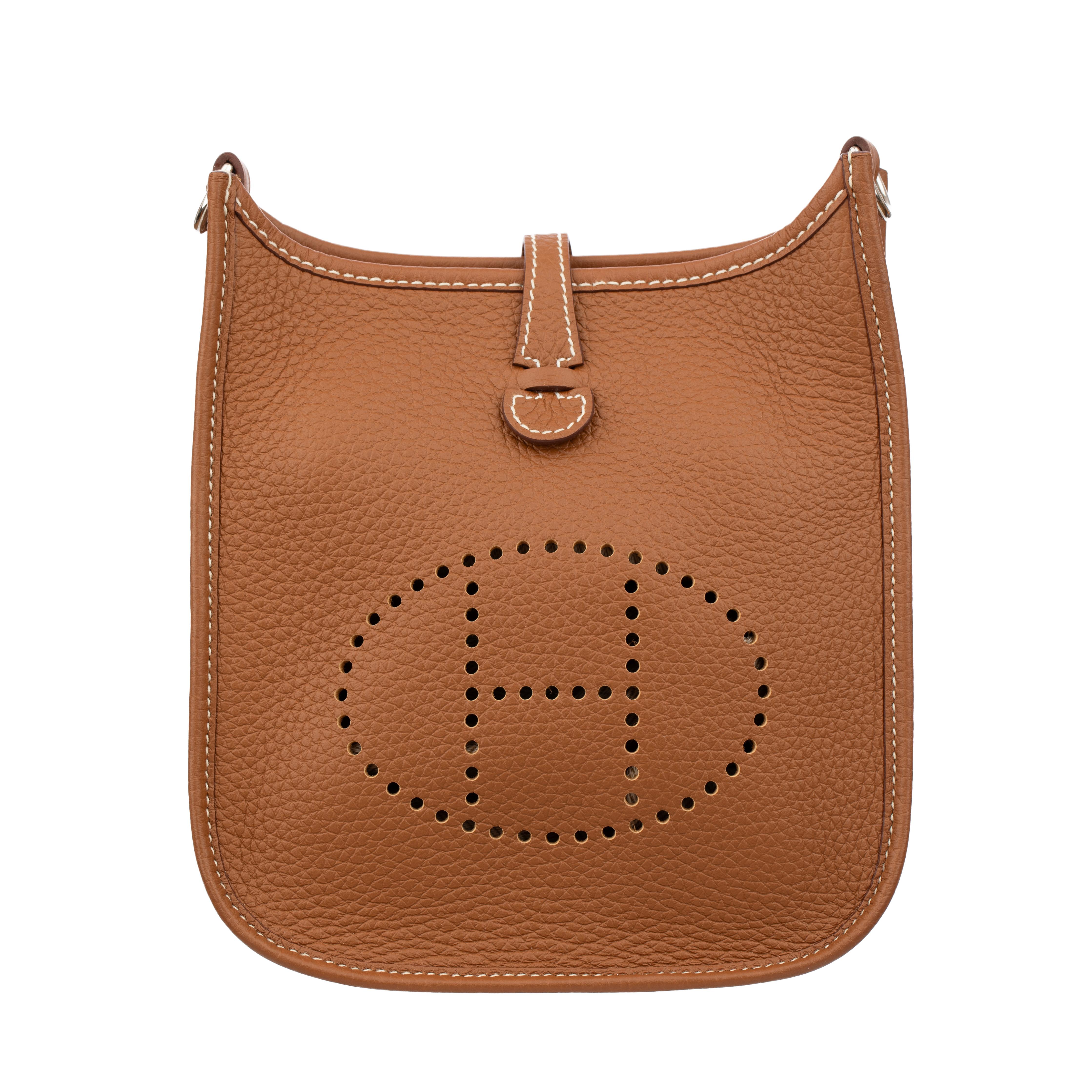 Brand: Hermes

Product: Mini Evelyn TPM

Size:
CM: L 16 cm x H 18 cm x D 5 cm
INCH: W 6.5