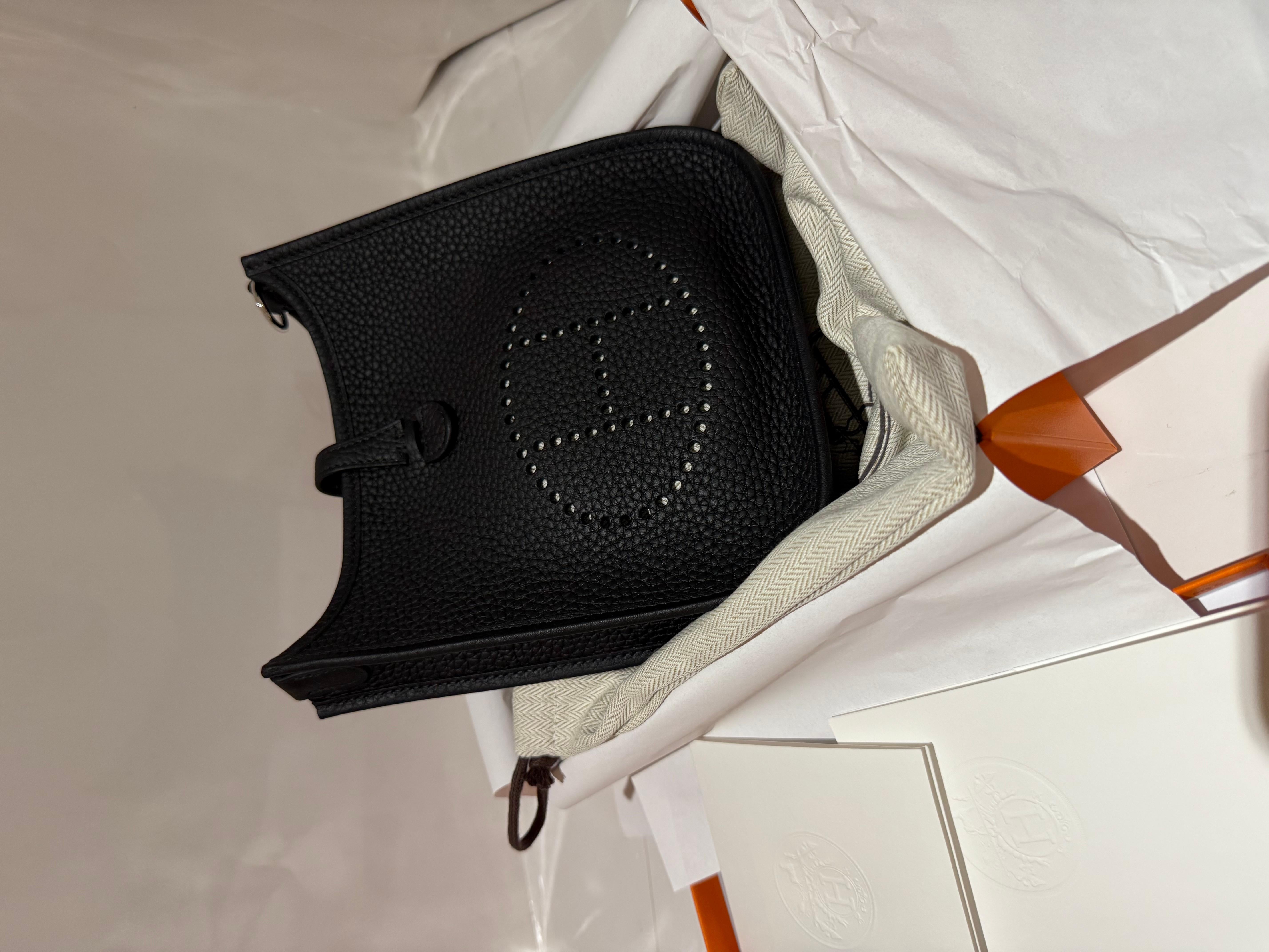 Hermes mini Evelyne 16 Negro en venta 4