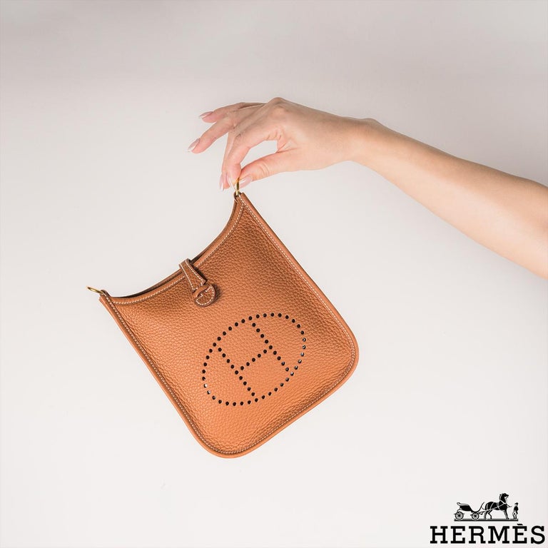 hermes evelyne mini gold