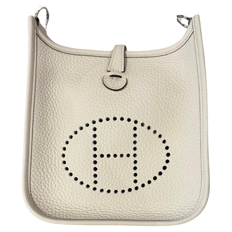 hermes mini evelyne white