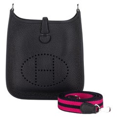 Hermès Mini Evelyne Bag Indigo Blue