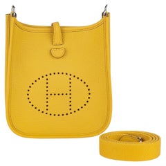 Hermès Mini Evelyne Bag Jaune Ambre NIB