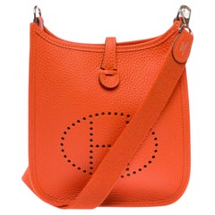 Hermès Mini Evelyne Shoulder Bag Orange