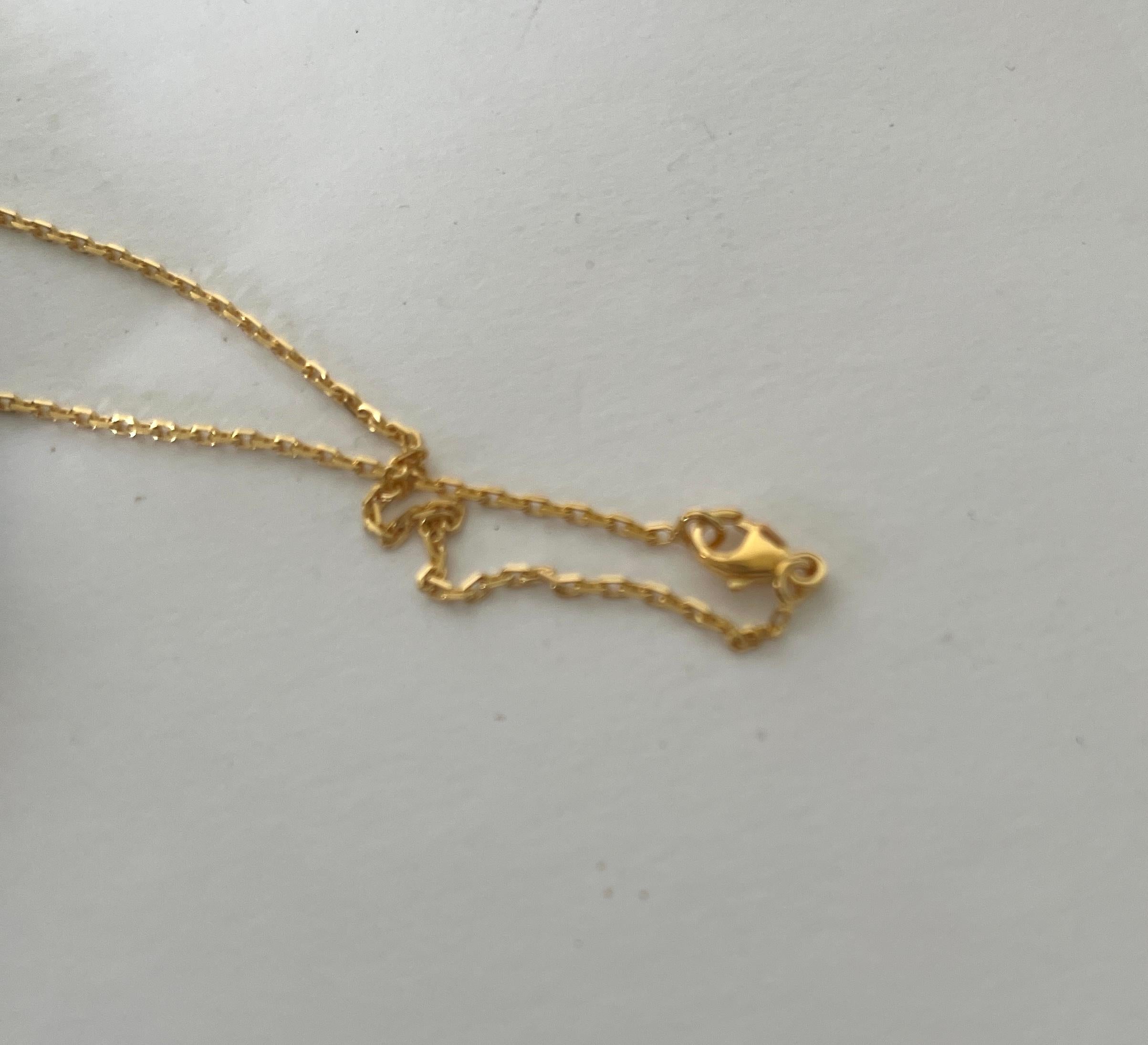 Hermes Mini H Pop Necklace Black Gold Pendant New  In New Condition In West Chester, PA