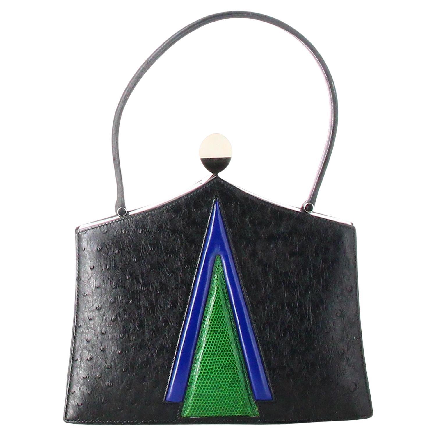 Hermès Mini Handbag Black Leather  For Sale