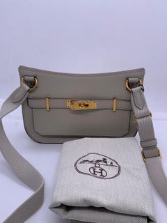 Hermes Mini Jypsiere Evercolor Leather Gold HW U Stamp Shoulder Bag