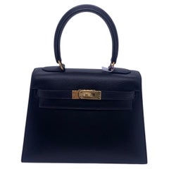 Hermes Mini Kelly 20 II Sellier Box Calf Leather GHW Gold Hardware