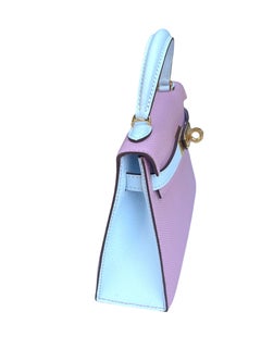 Hermes Mini Kelly 20 Mauve Sylvestre and Blue Brume Bicolor HSS