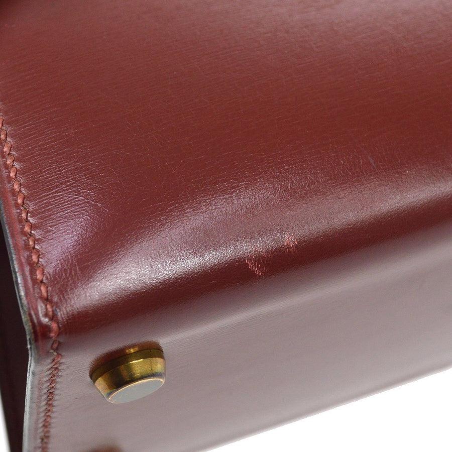 HERMES Mini Kelly 20 Sellier Red Rouge Navy Blue Box Borsa in pelle di vitello In condizioni buone in vendita a Chicago, IL